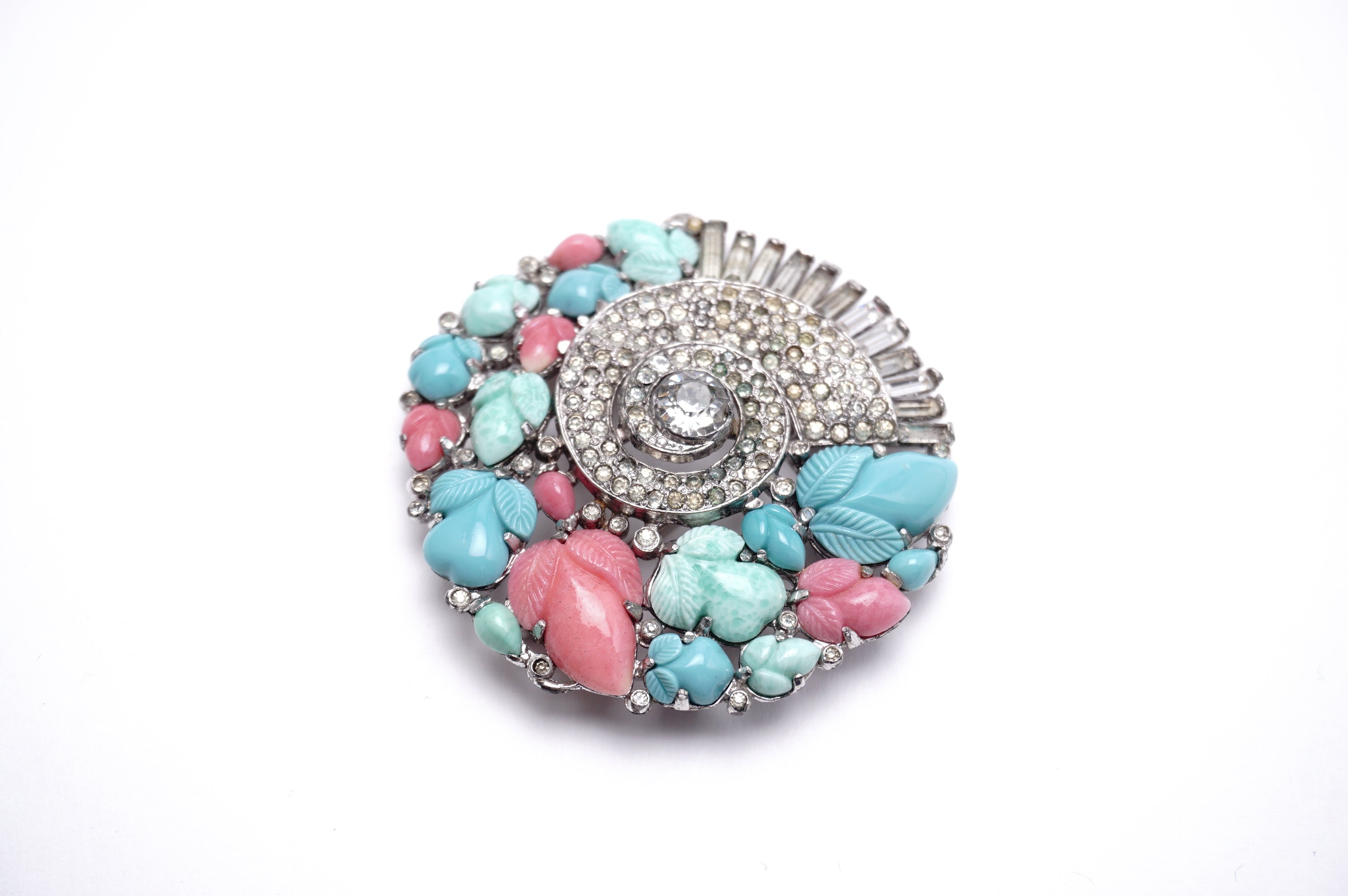 Trifari（トリファリ）ブローチ「フルーツサラダ」 ／ヴィンテージ・コスチュームジュエリー