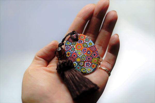 Hand mirror MIX Murrine［multi color］