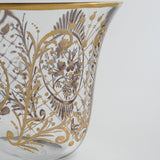 Oval Vase「Little Birds」Gravure/Gold paint