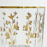 dodecagon Vase「Bouquet」Gravure/Gold paint