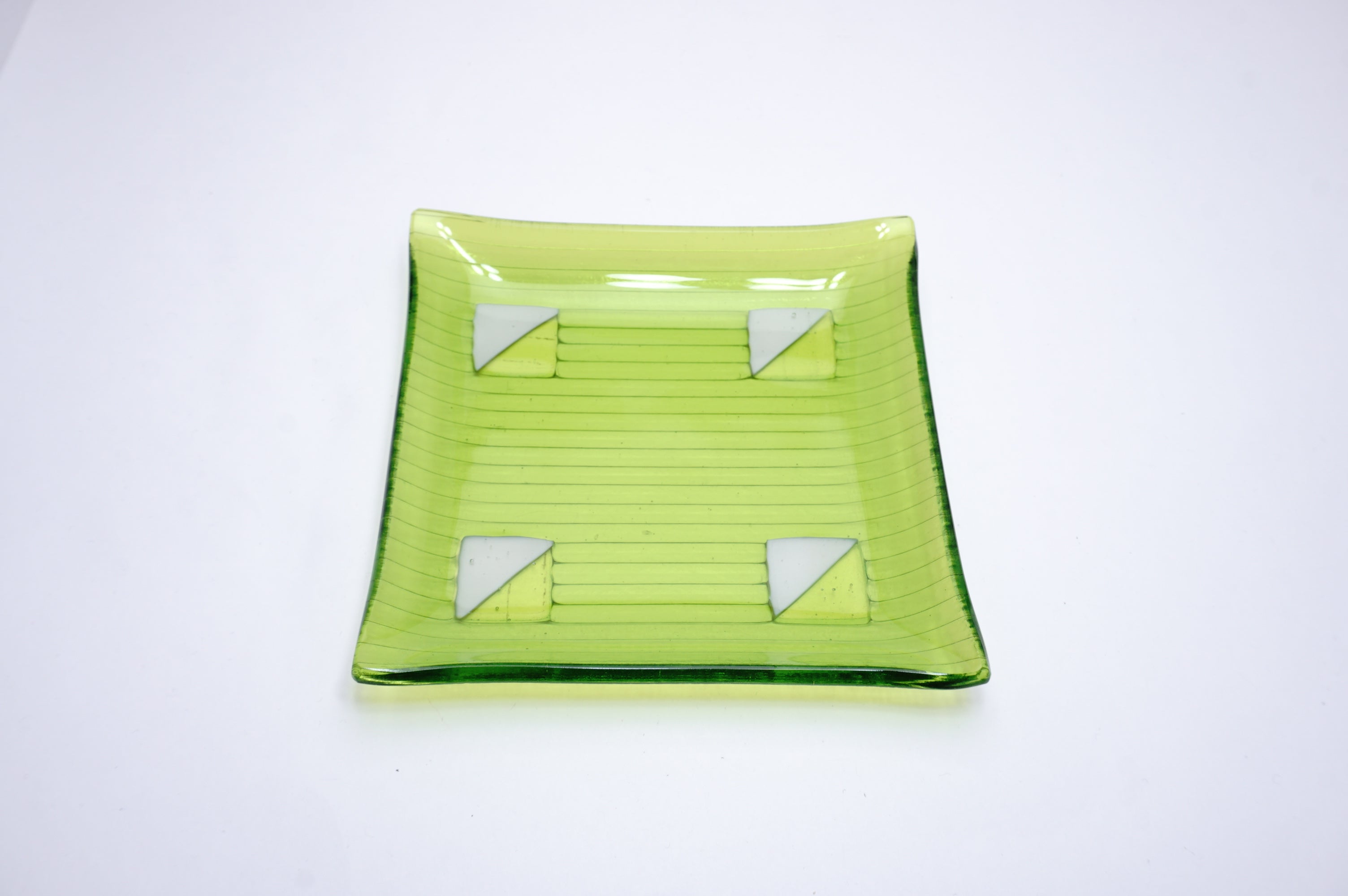 ムラーノガラス（ベネチアングラス）プレート／正角皿