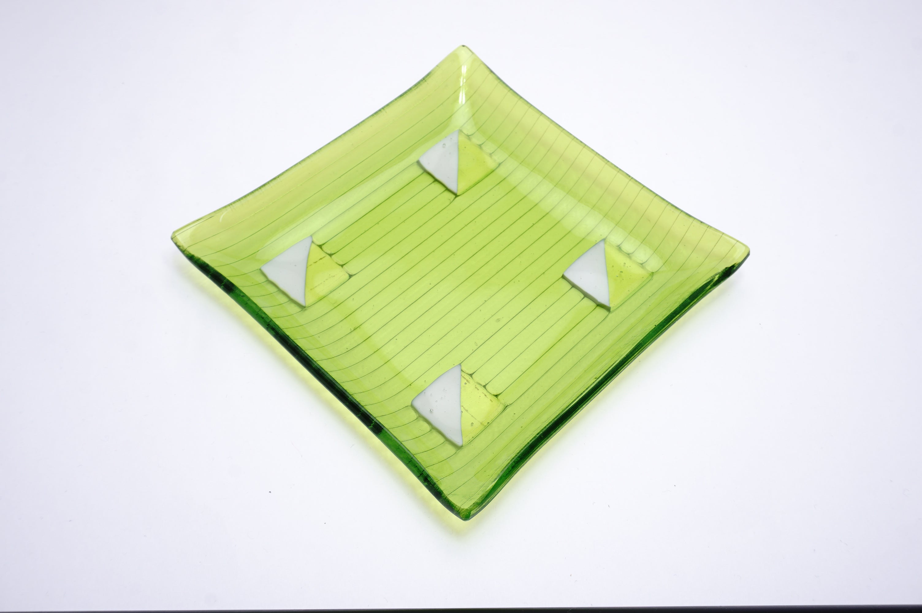 ムラーノガラス（ベネチアングラス）プレート／正角皿