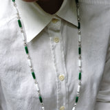 Long Necklace「TAKE NO OMEKASHI」［Bianco/Verde］