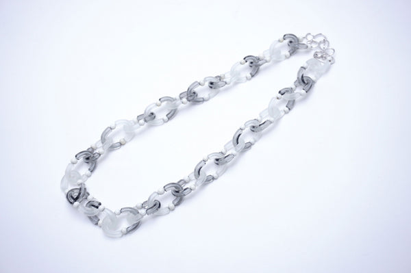 Necklace「Catena」［Clear Grigio/Mat Clear］