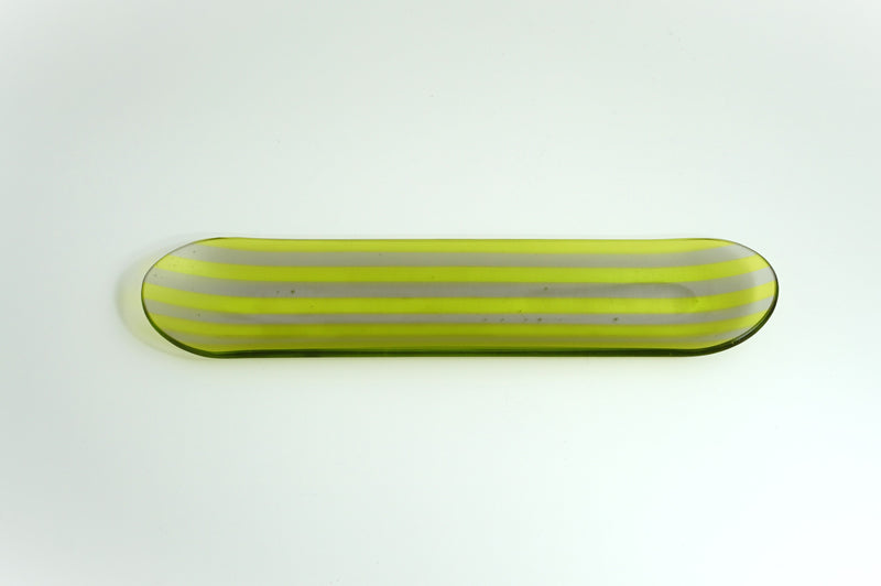 Long boat-shaped plate「Veg」