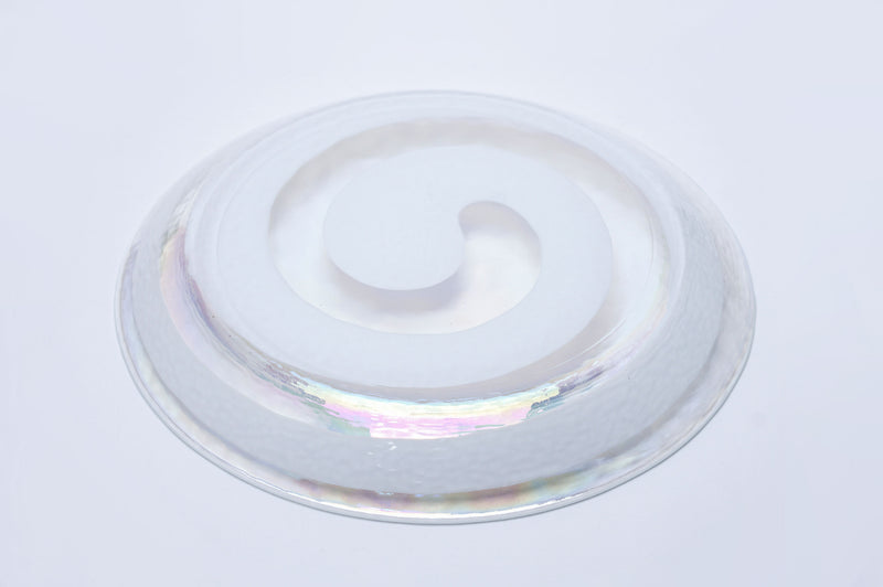 PLATE「Opalino glass Spiral Plate」
