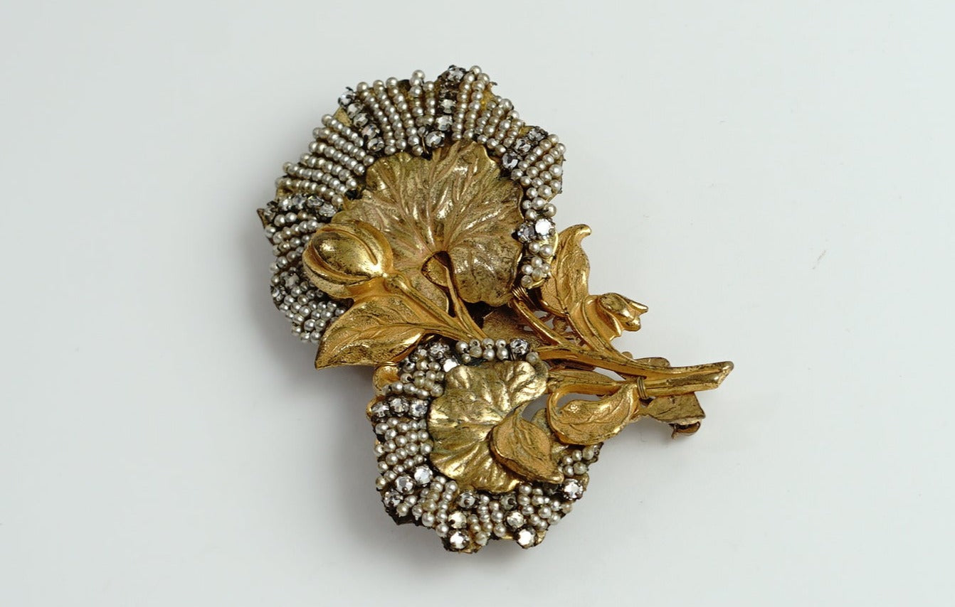 Miriam Haskell（ミリアム・ハスケル）ブローチ