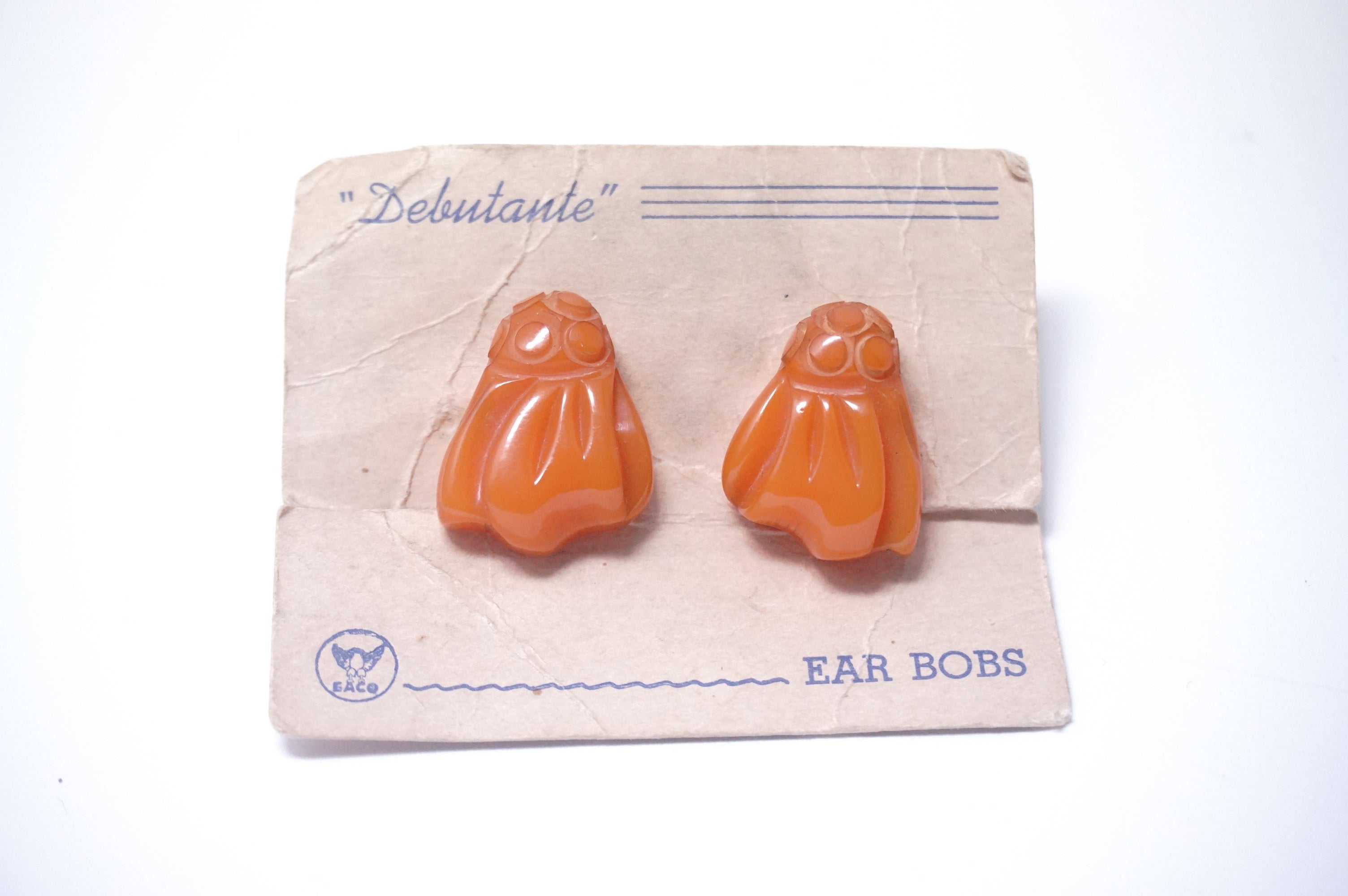 ベークライト イヤリング／ヴィンテージ・コスチュームジュエリー