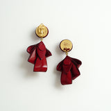 Clip Earring 「Yureru Ribbon(Swingin' Ribbon)」Rouge