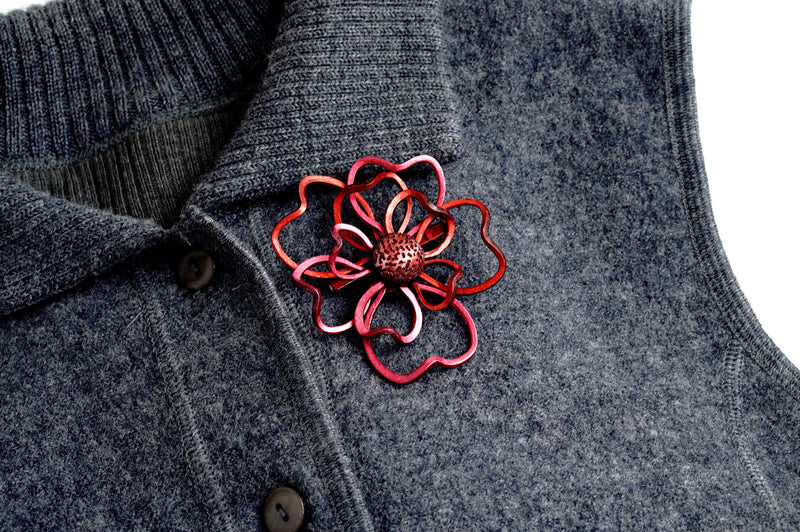 Brooch「Sankayou(umbrella leaf)」