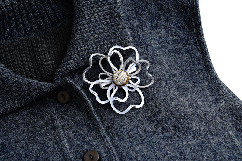 Brooch「Sankayou(umbrella leaf)」