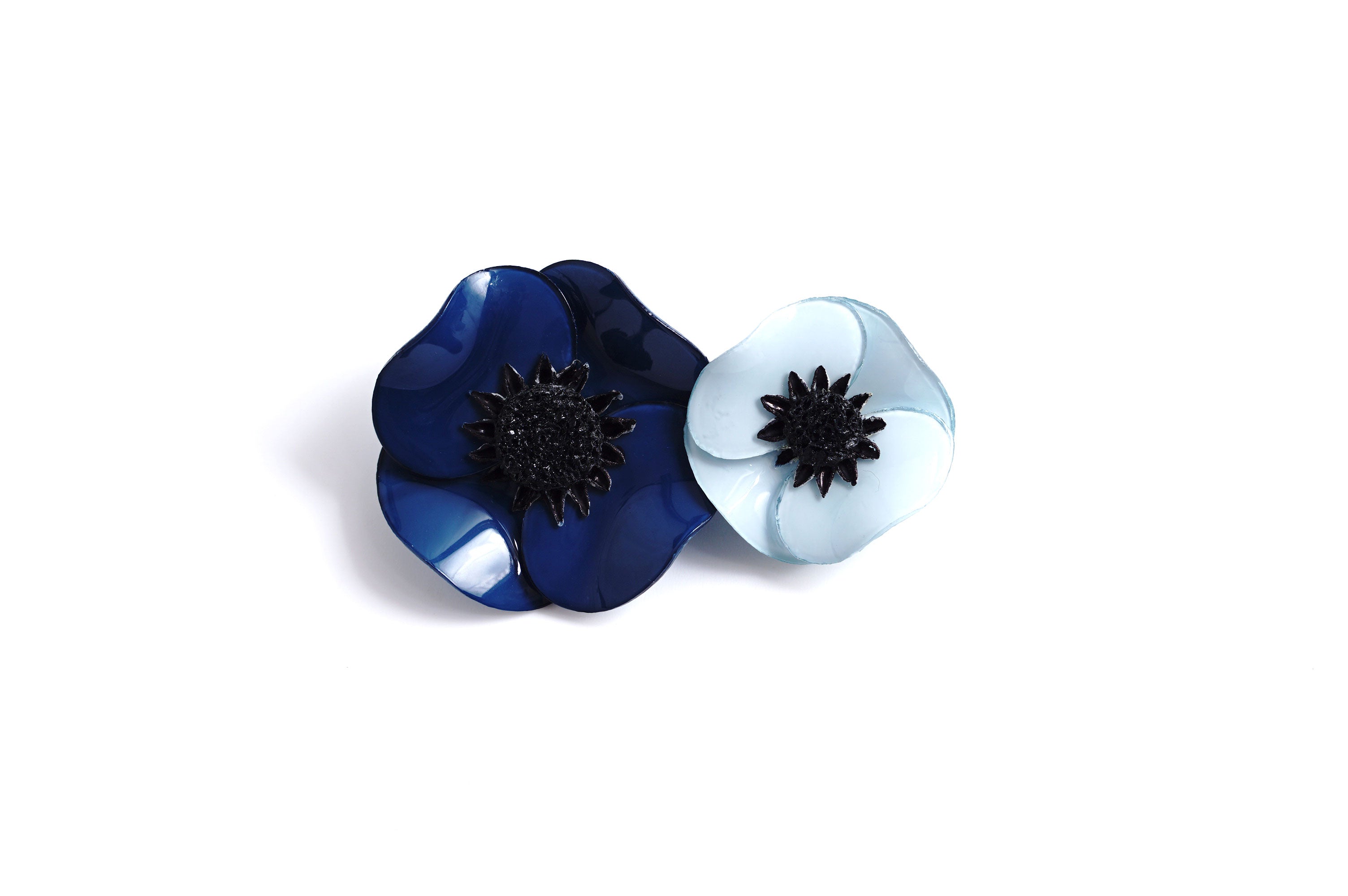 ANEMONE BROOCH TWO FLOWERS (SMALL)