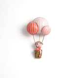 Brooch「Girl and Hot Air Balloon」
