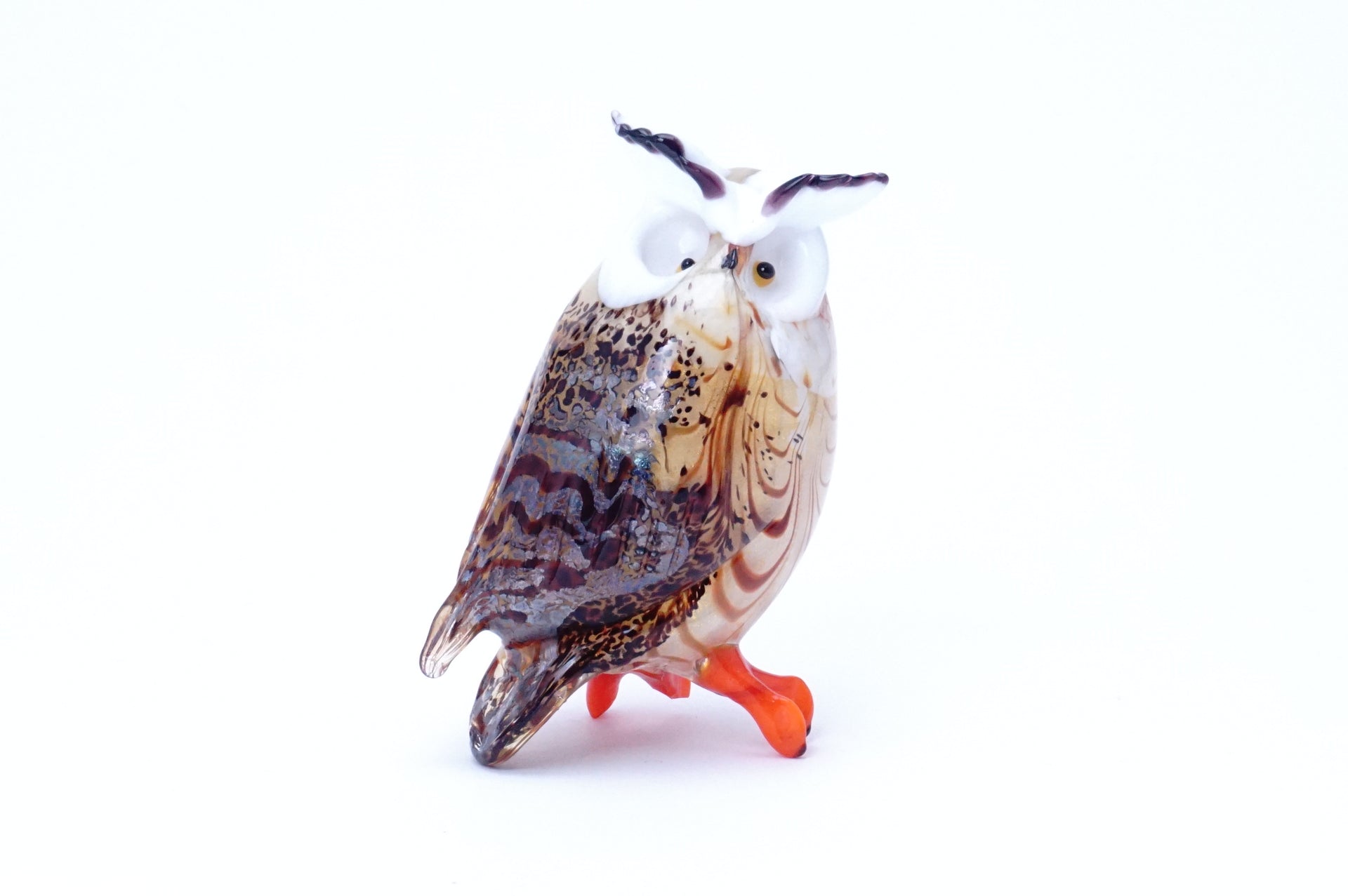 ムラーノガラス（ベネチアングラス）〈オブジェ／置物〉ふくろう（大  