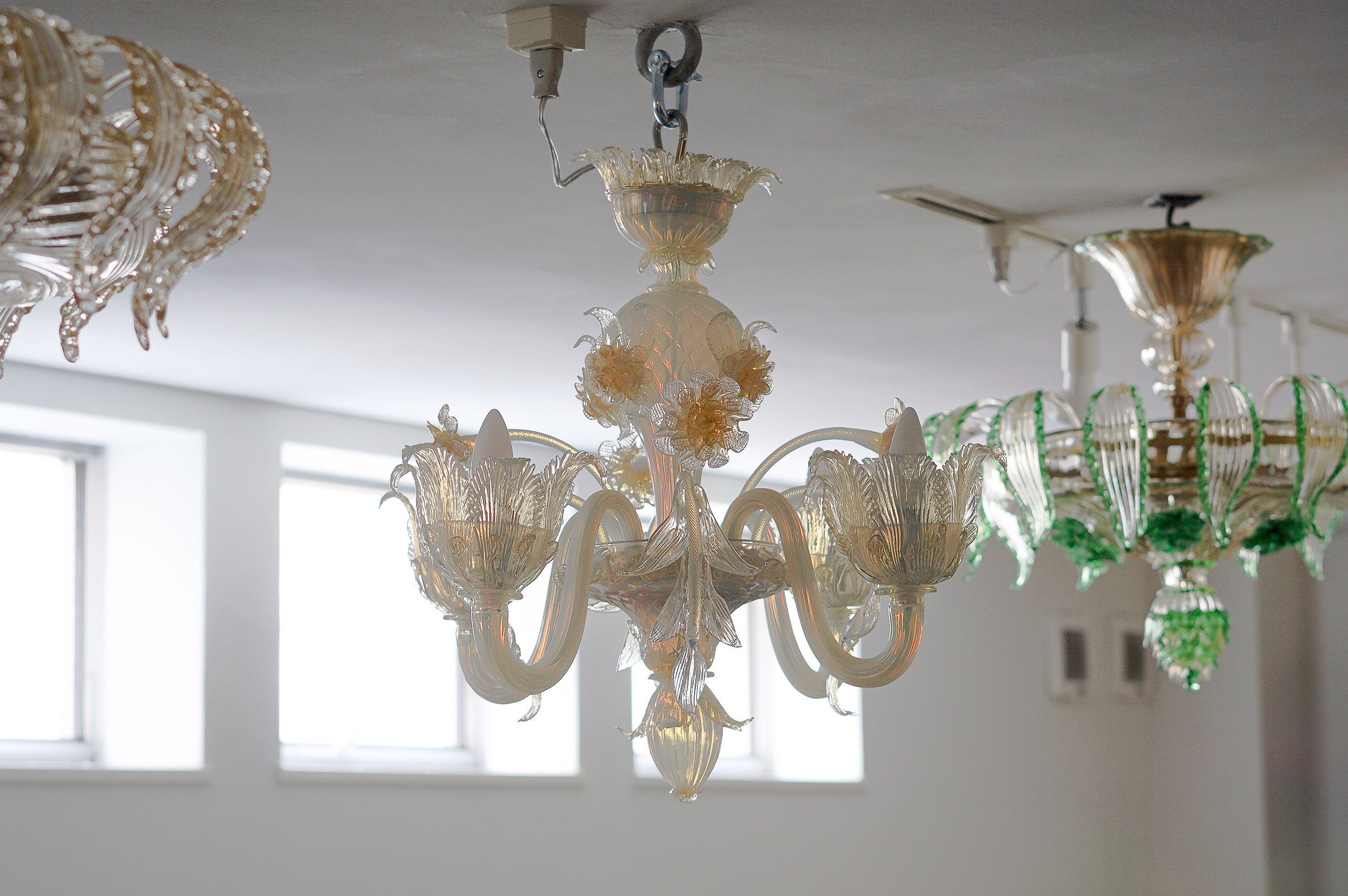 ムラーノガラス（ベネチアングラス）シャンデリア／照明