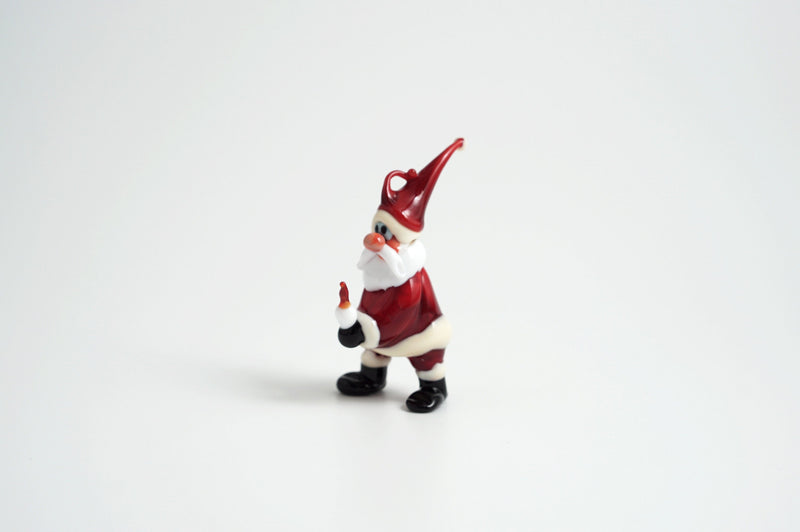 Santa Claus with a candle