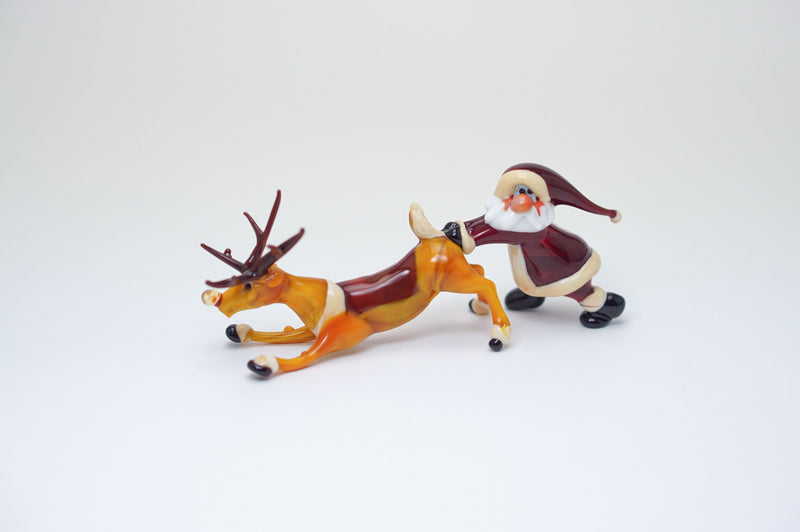 Santa Claus with reindeer