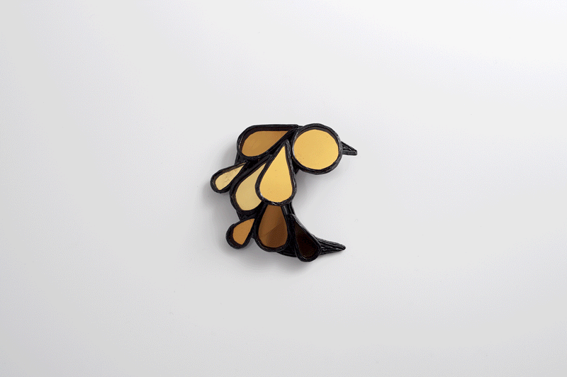 VINTAGE A R BROWN PIN BADGE/BROOCH FLYING GEESE PEWTER - UK VINTAGE A R BROWN PIN BADGE/BROOCH FLYING GEESE PEWTER - UK