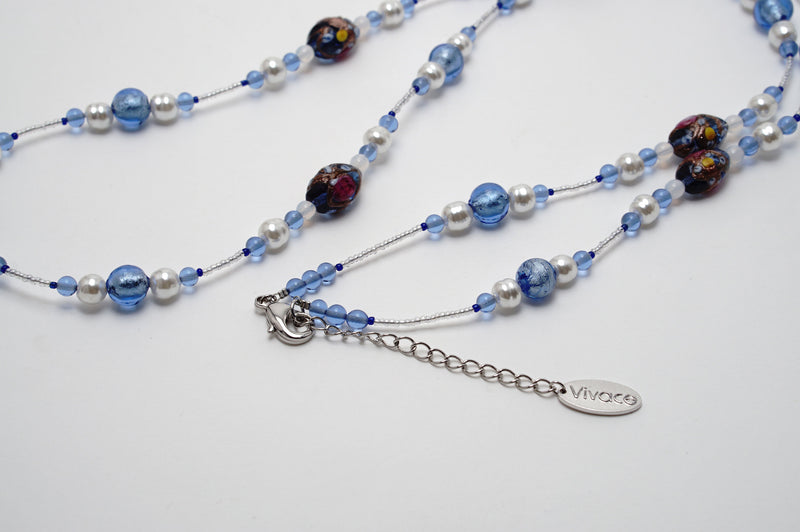 Necklace（Long） 「Fiore×Pearl」Blu