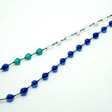 Necklace（Long）「Shinkai no Yurameki」Cobalt Blu