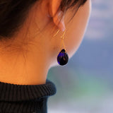 Pierced Earring　Miele［blu/gold］