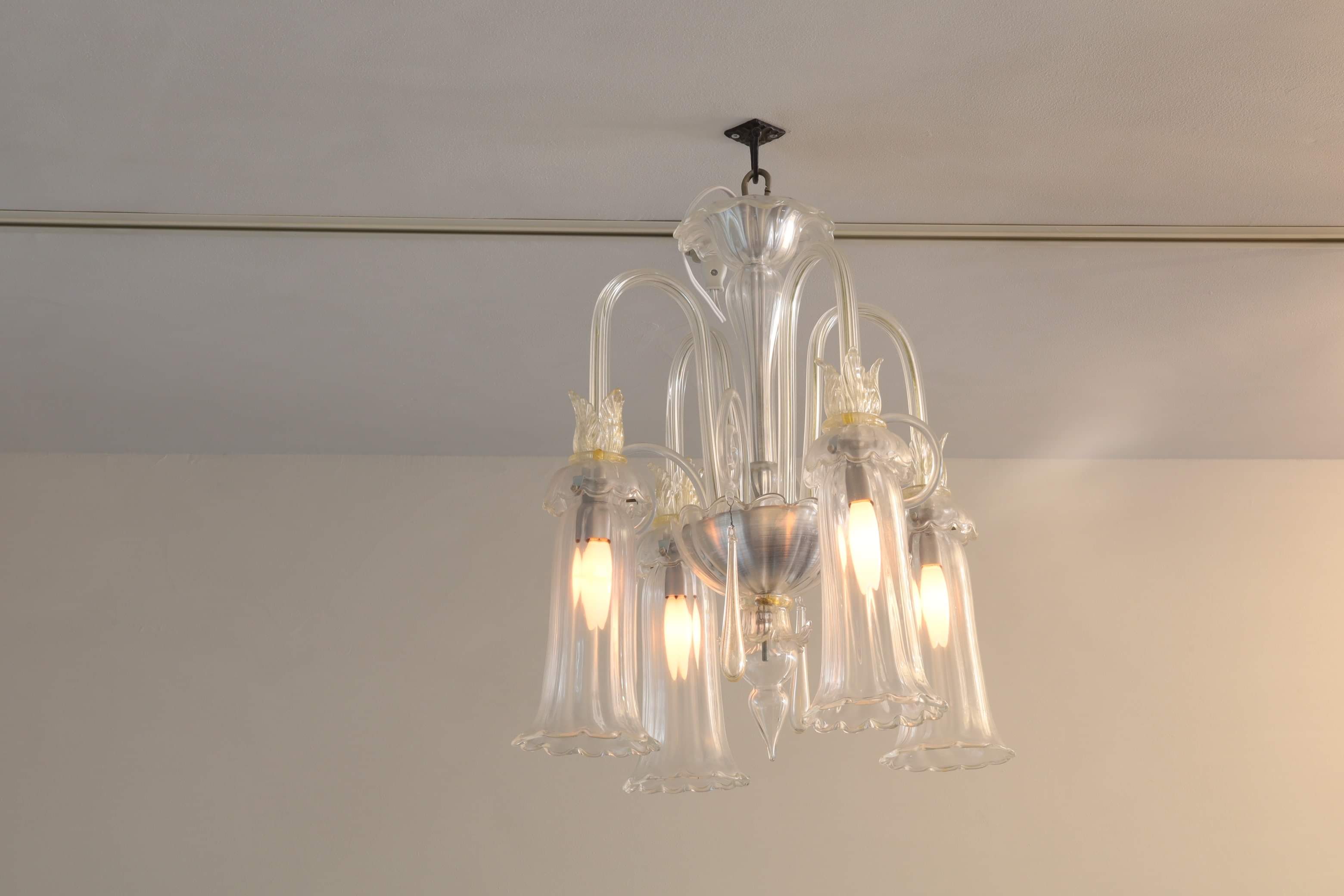 ムラーノガラス（ベネチアングラス）シャンデリア／照明