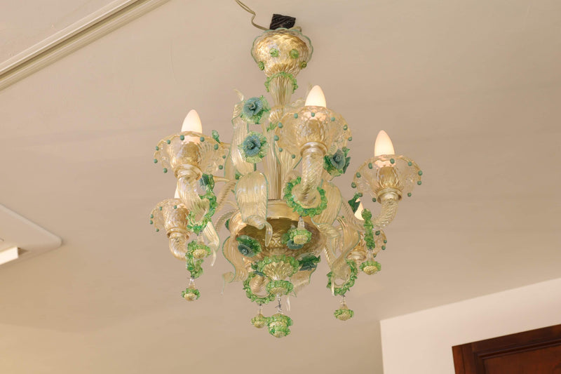 chandelier［6lighat/Cristo/Oro/Verde］Renaissance style